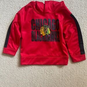 NHL Pullover Toddler Hoodie 4T, Chicago Blackhawks, excellent used condition!!